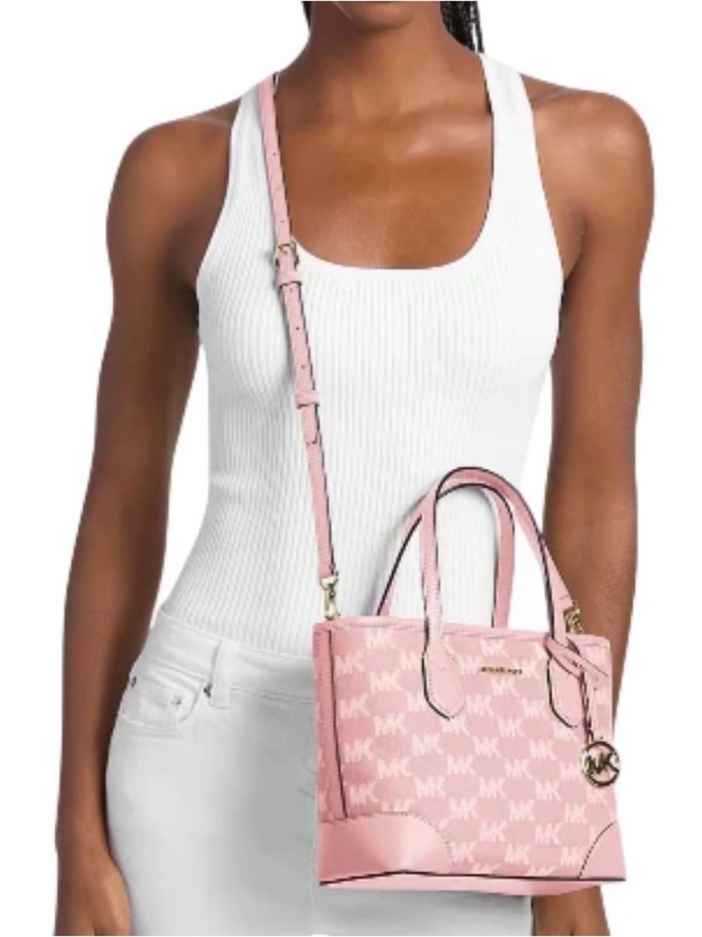 MICHAEL KORS - Eva - XS Signature Logo Convertible Tote Bag